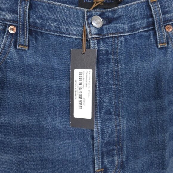 NWT ALEX MILL Women's CARLA Jeans 33 Straight Vintage Dark Indigo USA🇺🇸MADE - Picture 15 of 16